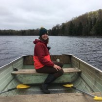 Ceara in a boat