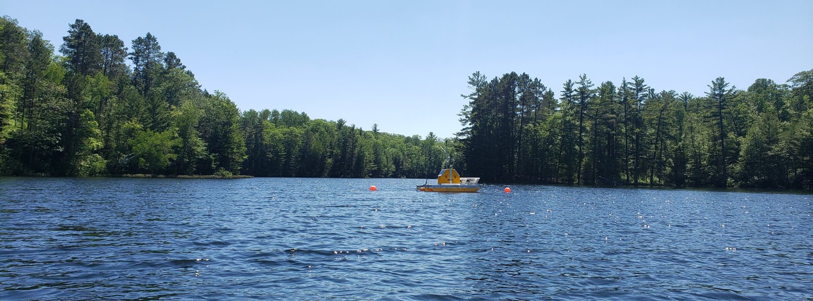 Little Rock Lake with a Buoy on it 