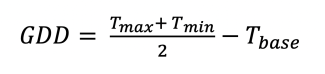 GDD formula Screenshot