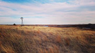 Landscape at the OAES field site