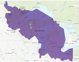 Map of Domain 05 - Great Lakes