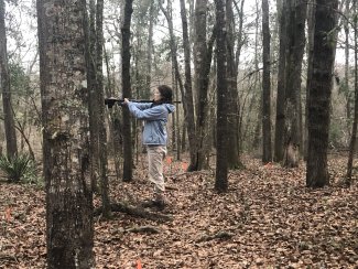 Leaf Area Index sampling at JERC