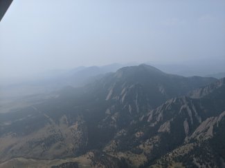 Boulder Flatiron smoke