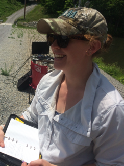 Mary Lofton in field